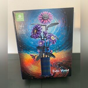 Purple Sunflower Building Block Set